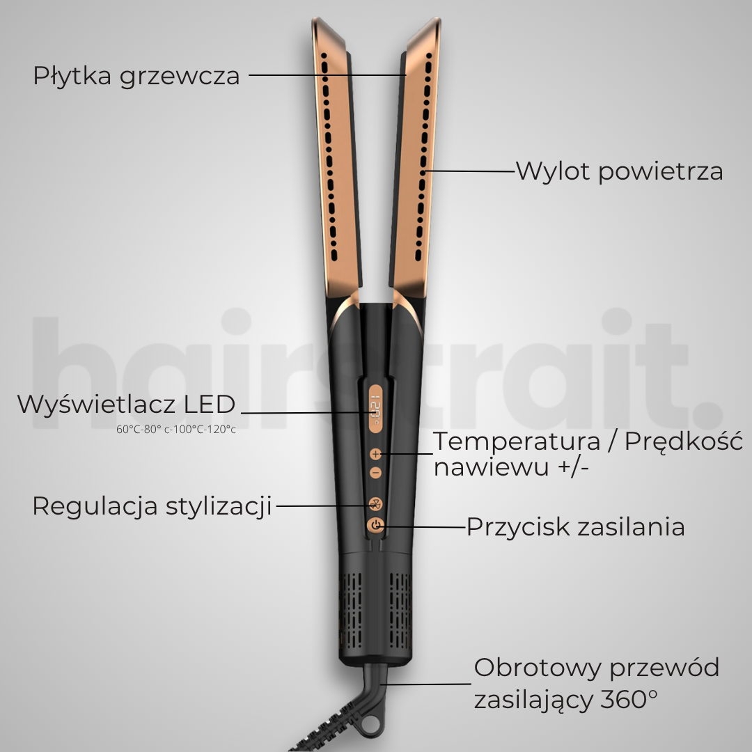 Hairstrait – Luksusowa prostownica 2 w 1